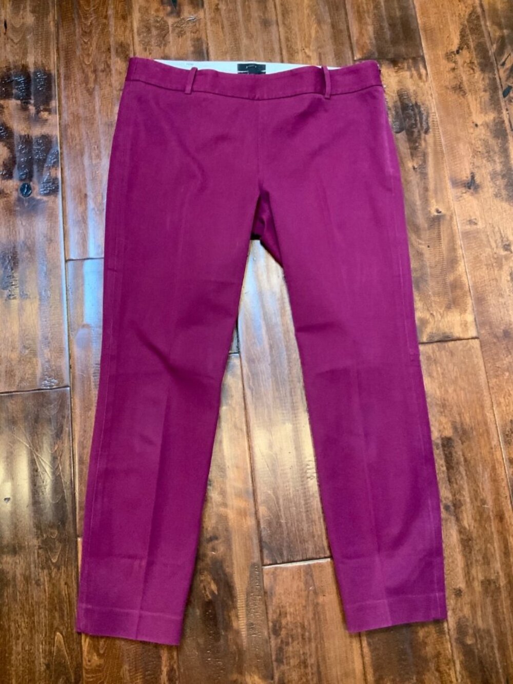 J. Crew Minnie Fuchsia Ankle Crop Chino Pants, Size 6